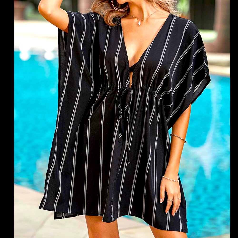 Adome Plus Size Cover Up Loose Swim Coverup